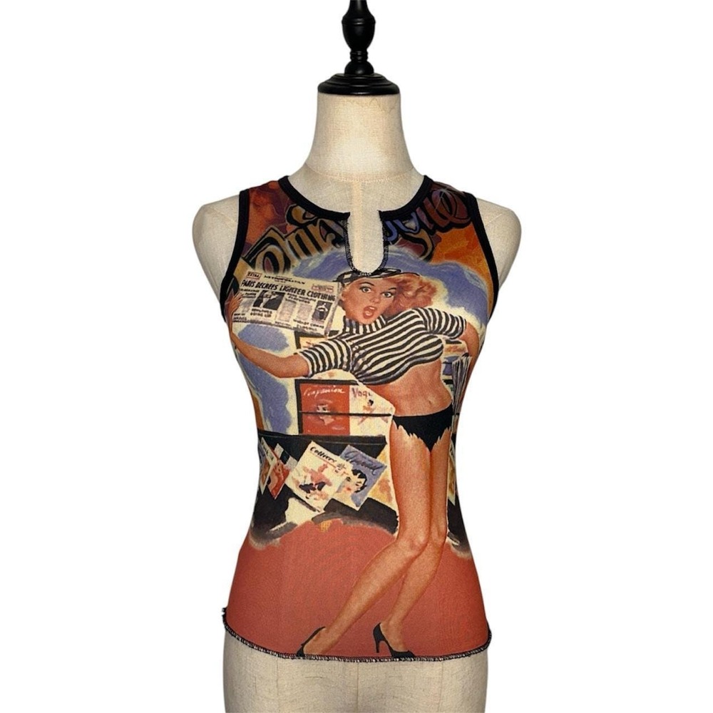 Y2K Sexy Pinup Graphic vest Tank Top